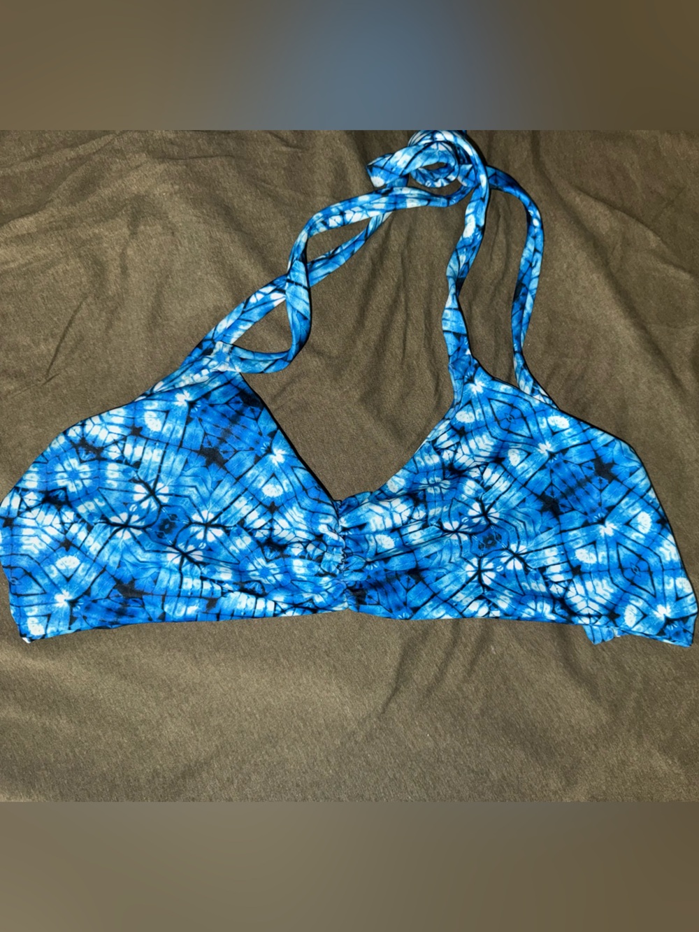 Fused Hawaii Blue Tie-Dye Swim Top